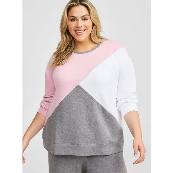 NWT TORRID Super Soft Fleece Crew Neck Drop Shoulder  Sweatshirt Plus Size 1 - Picture 4 of 12